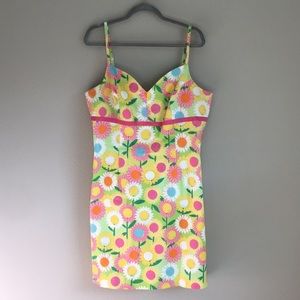 Lilly Pulitzer Sunflower Print Dress Sz 14